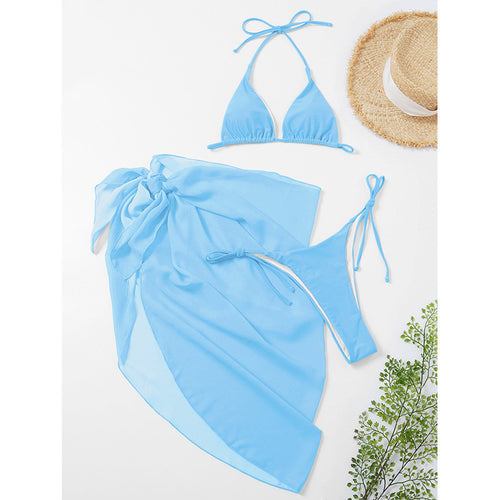 Damen Triangel-Bikini mit leichtem Überwurf Drune