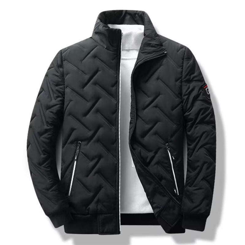 Herren Winter Steppjacke mit hochabschließendem Kragen Drune
