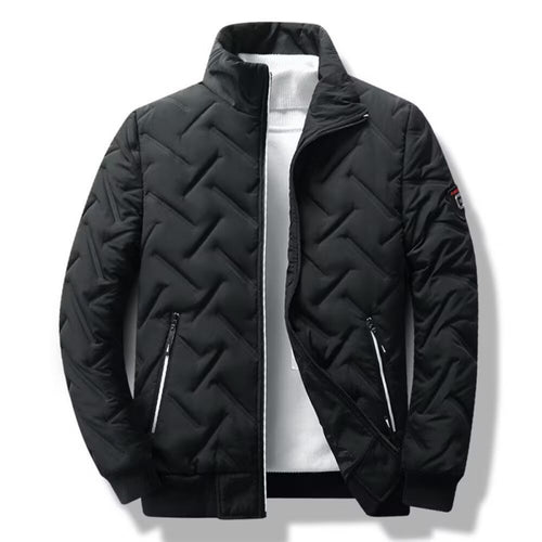 Herren Winter Steppjacke mit hochabschließendem Kragen Drune