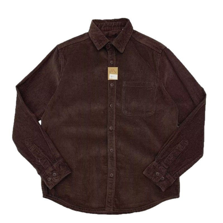 Herren Lässige Kord-Hemdjacke Drune