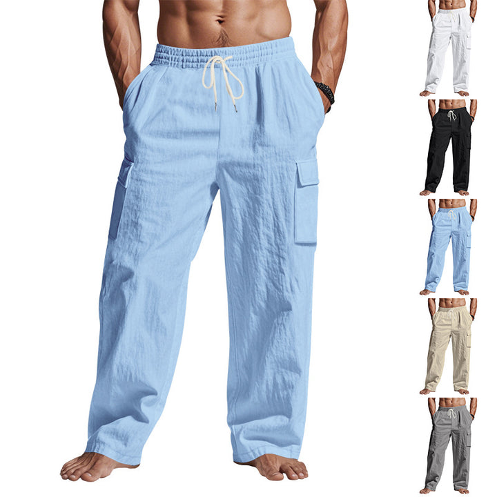 Herren Cargo-Hose mit elastischem Bund und seitlichen Taschen Drune
