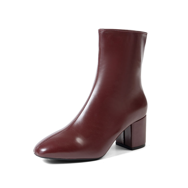 Damen Elegante Hochglanz Overkneestiefel Drune