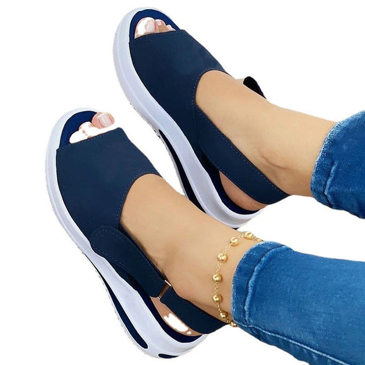 Damen Bunte Sandalen mit elastischer Ferse Drune