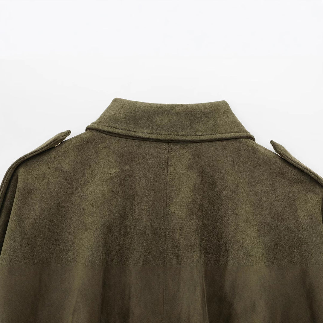Damen modische Jacke mit voluminösen Ärmeln und elegantem Schnitt Drune