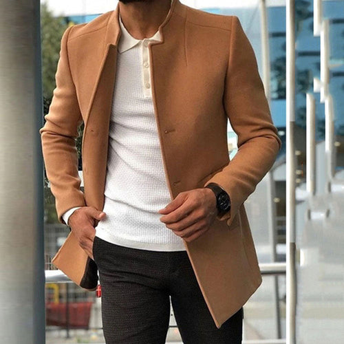 Herren eleganter Blazer mit modernem Schnitt und minimalistischen Details Drune