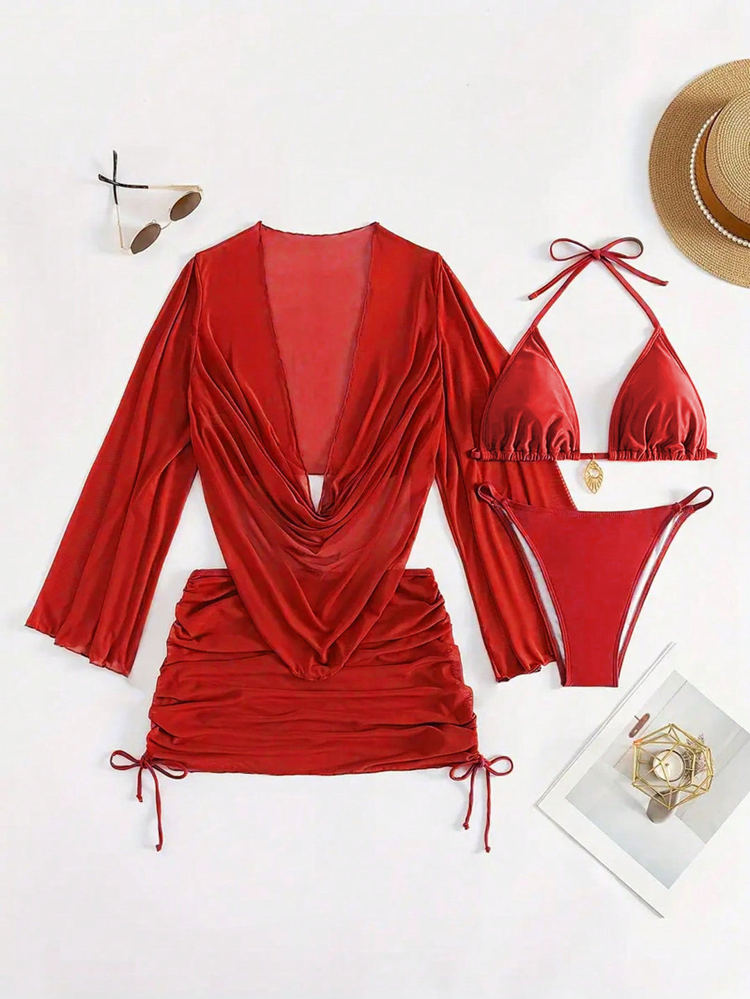Damen Bikini-Set mit elegantem Wickeloberteil Drune