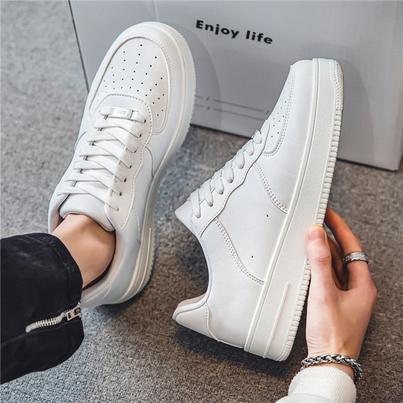 Damen Klassische Leder Sneakers mit atmungsaktivem Design Drune