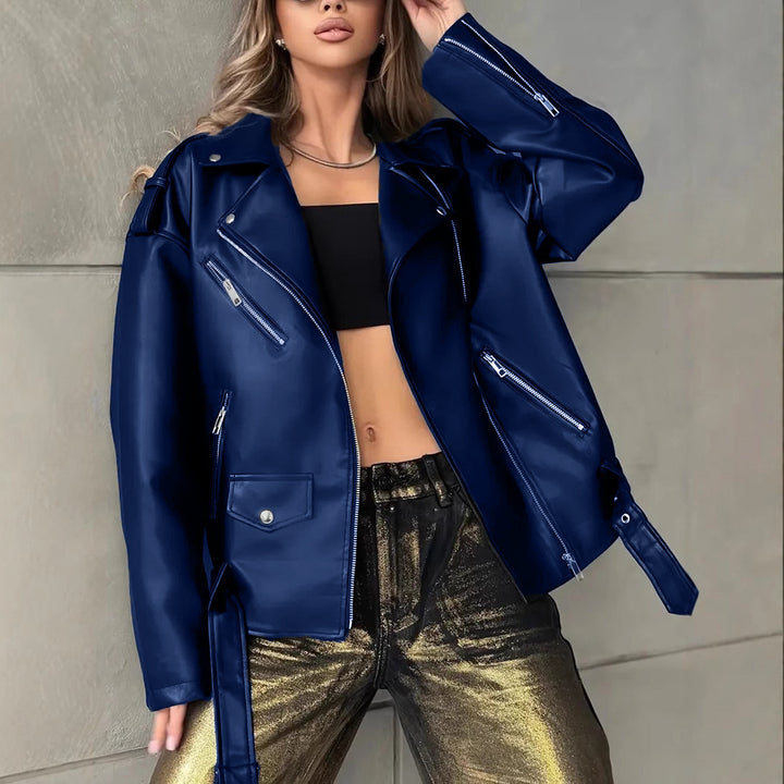 Drune | Oversized Lederjacke für Frauen