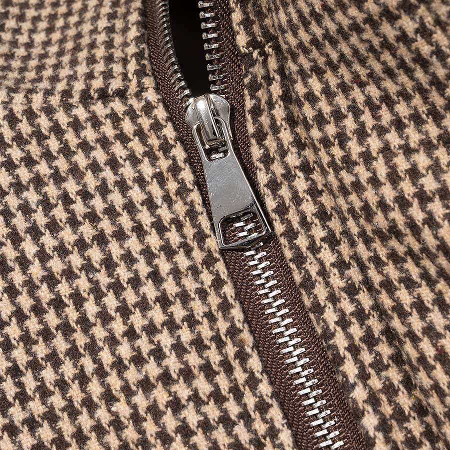 Damen Übergangsjacke mit modernem Hahnentritt-Muster Drune