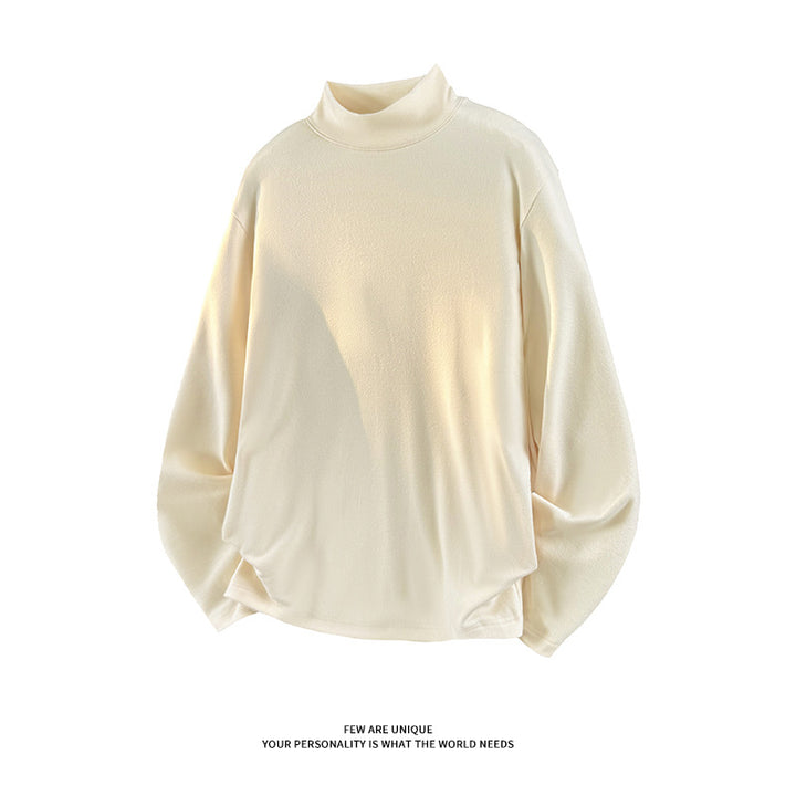 Unisex Oversize-Stehkragen-Sweatshirt mit Raglanärmeln und weichem Baumwollfleece Drune