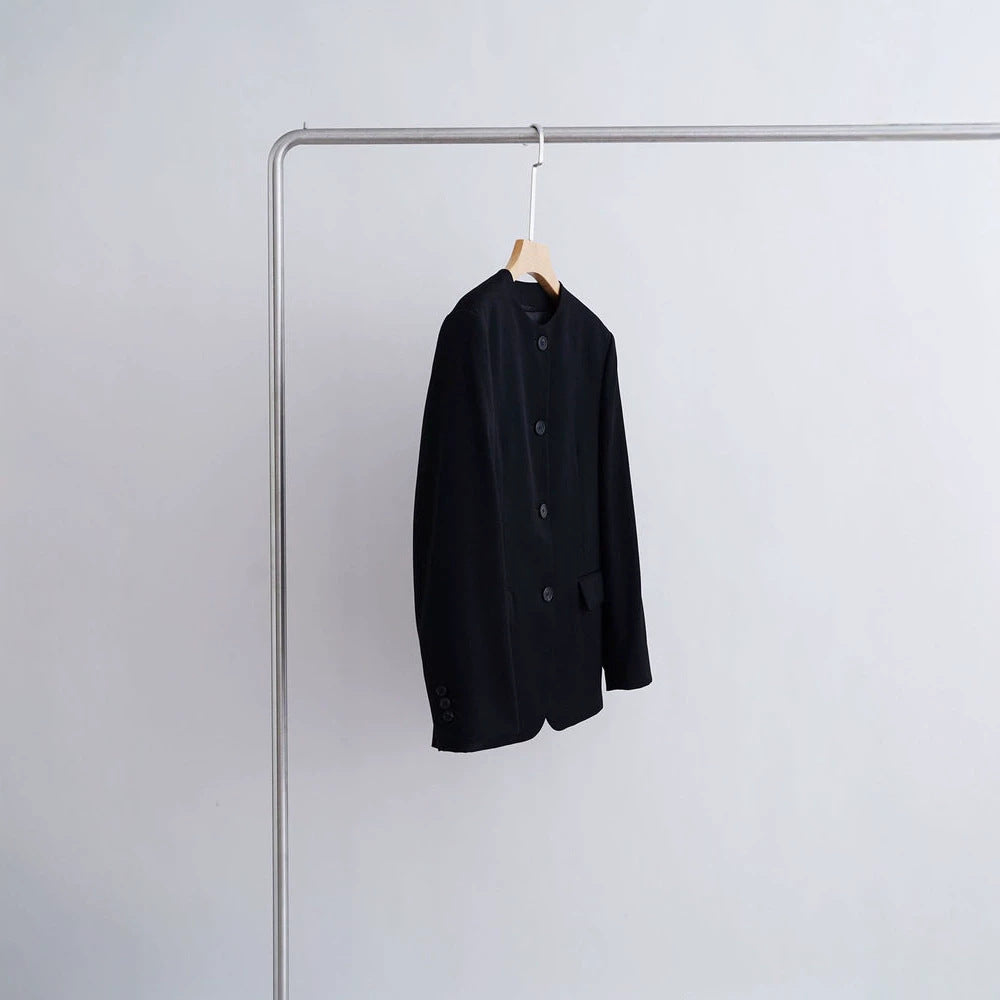 Damen Modischer Blazer mit einfachem Kragen Drune