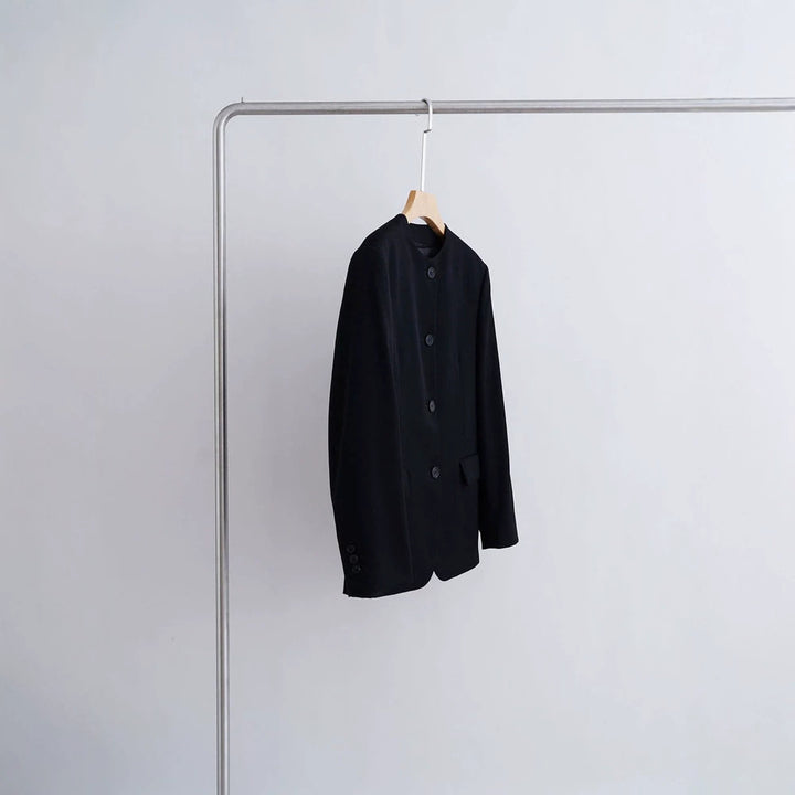 Damen Modischer Blazer mit einfachem Kragen Drune