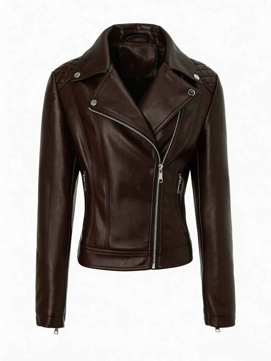 Damen Trendige Bikerjacke mit Steppdetails Drune