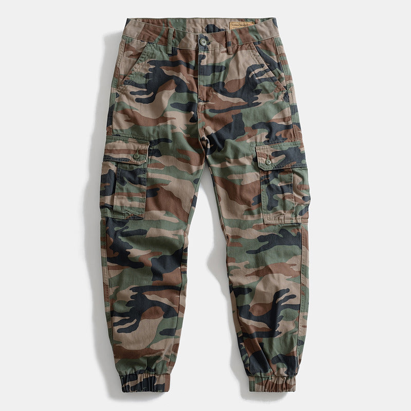 Herren Camouflage Cargo-Hose mit praktischen Taschen Drune
