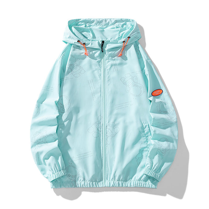 Damen Leichte Übergangsjacke mit Kapuze