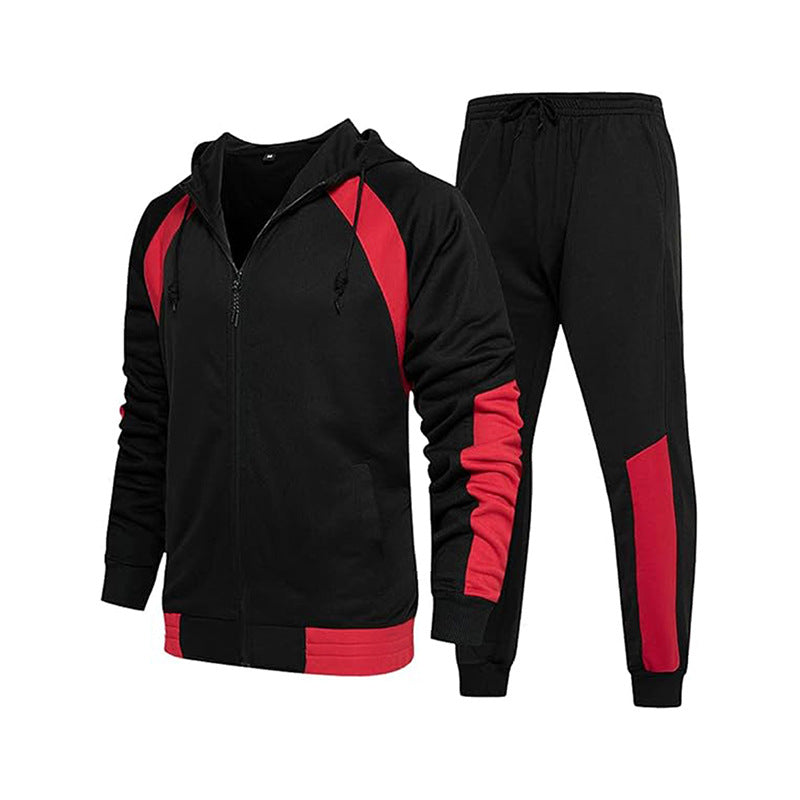 Herren sportliches Trainingsset mit hochwertigem Kapuzenoberteil und bequemen Jogginghosen Drune