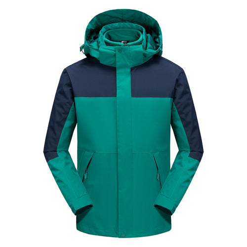 Herren Wasserabweisende Softshell-Jacke mit verstellbarer Kapuze und verdeckten Reißverschlusstaschen Drune