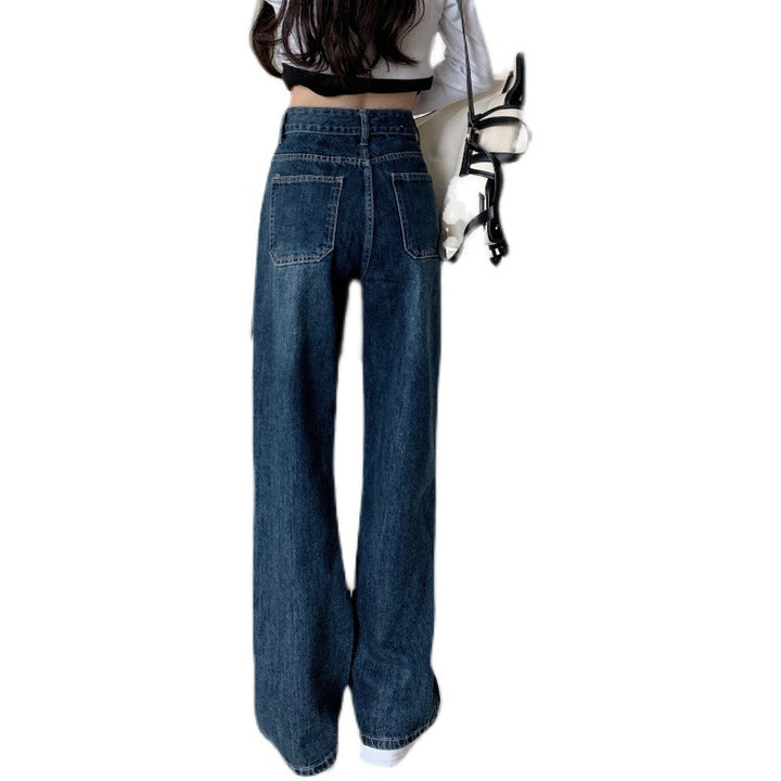 Damen Weit geschnittene High-Waist Jeans Drune