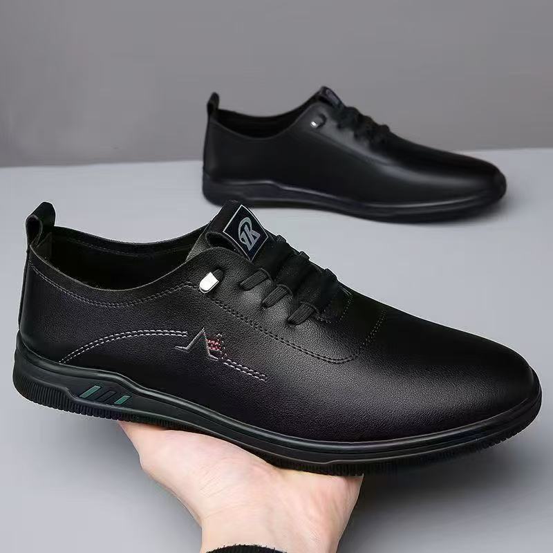 Herren Eleganter leichter Schnür-Casualschuh mit Lederoptik Drune