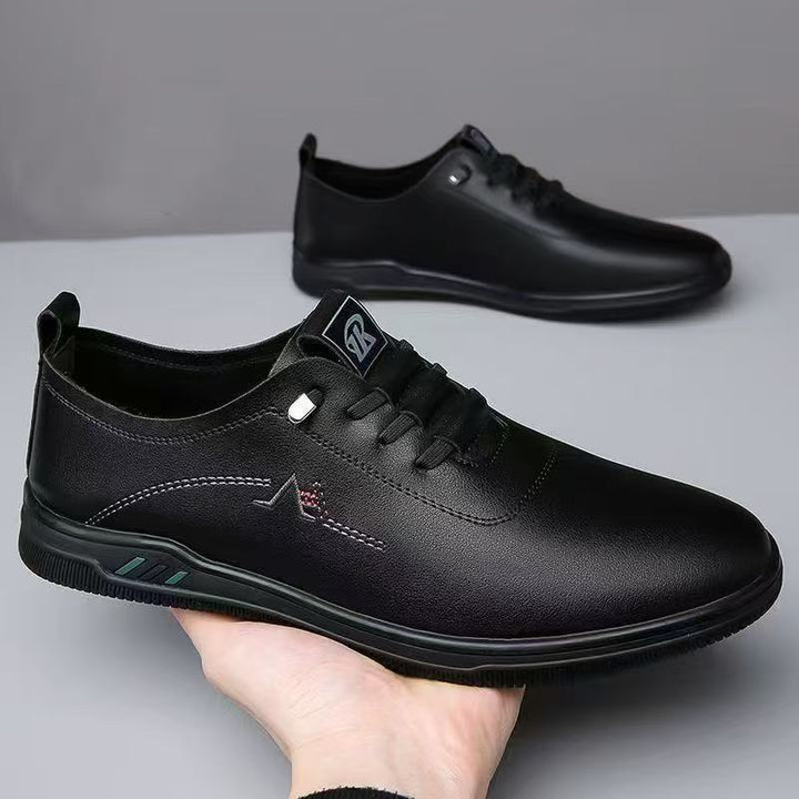 Herren Eleganter leichter Schnür-Casualschuh mit Lederoptik Drune