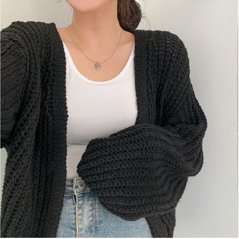 Damen Oversized Strickjacke Drune