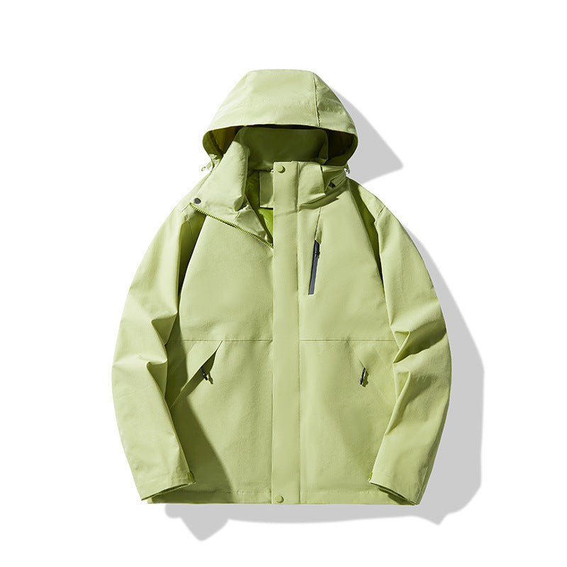 Herren Technische wasserdichte Kapuzen-Shelljacke im minimalistischen Urban-Look Drune