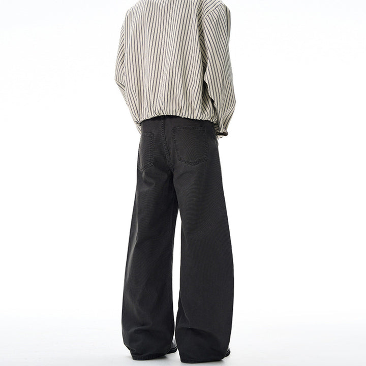 Herren Weitfallende Denimhose im Baggy‑Cut mit elastischem Bund Drune