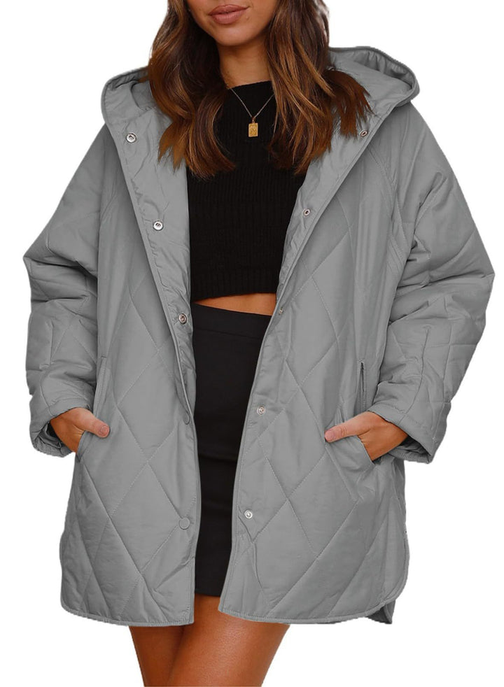Drune | Gepolsterte Jacke mit klassischem Druck