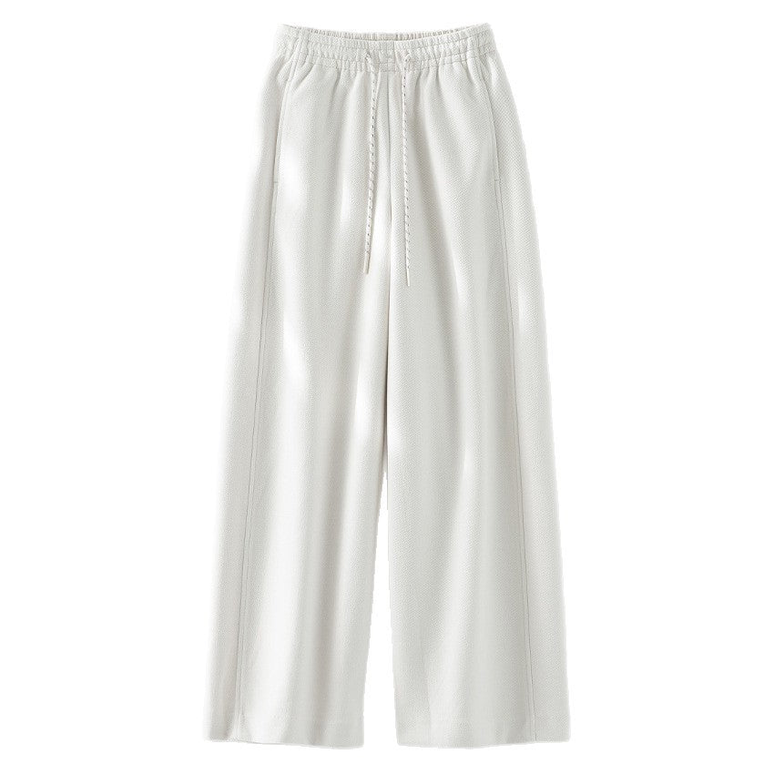 Damen Weite Komfort-Strickhose mit Gummibund und Tunnelzug Drune