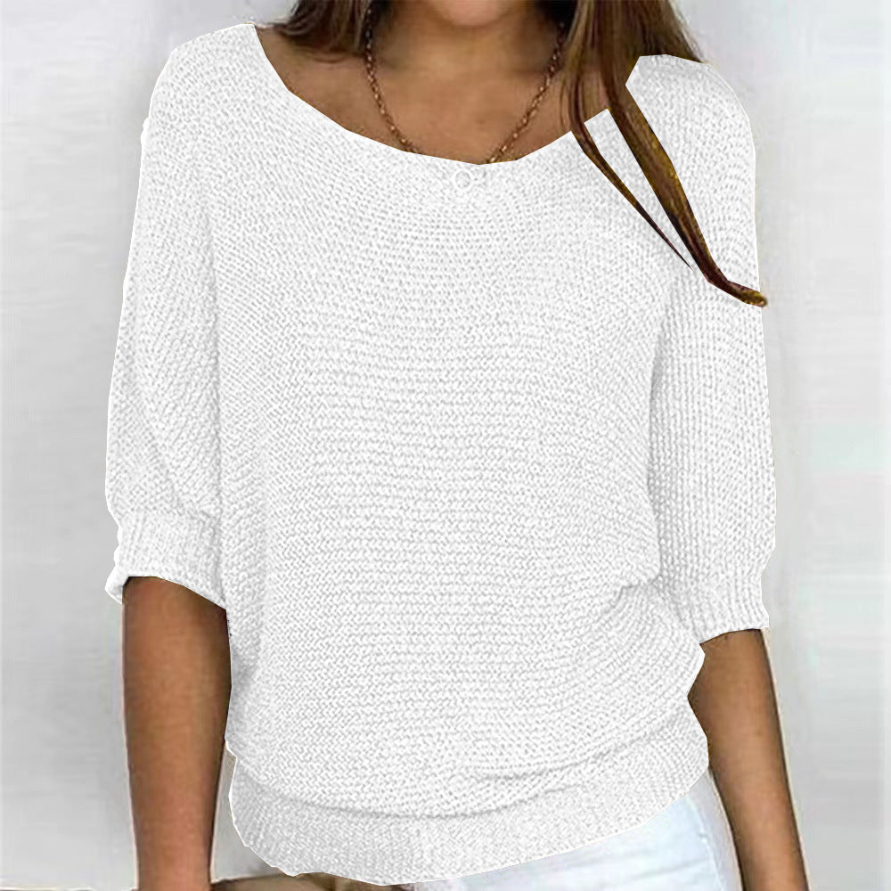 Drune | Elegantes Dreiviertelarm Bequemes Oberteil