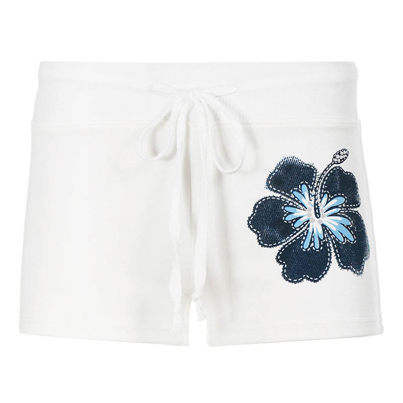 Damen Sportliche Shorts mit verstellbarem Bund und atmungsaktiven Einsätzen Drune