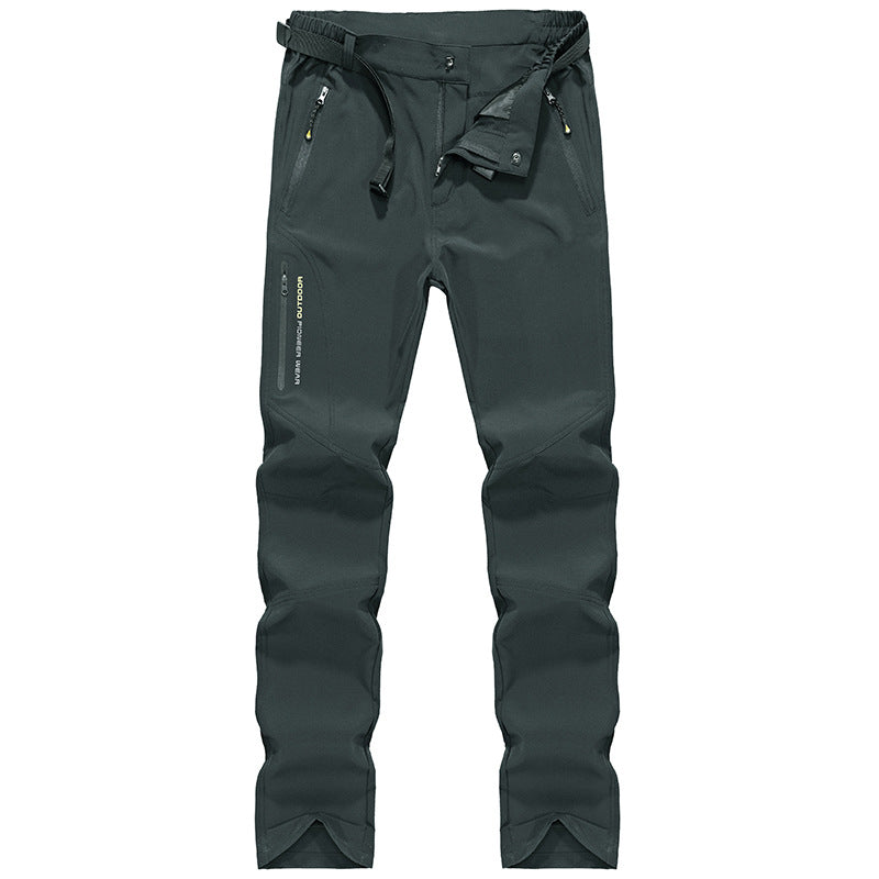 Damen Stretch-Softshell Outdoorhose mit vorgeformten Knien, verstellbarem Bund und Reißverschlusstaschen Drune
