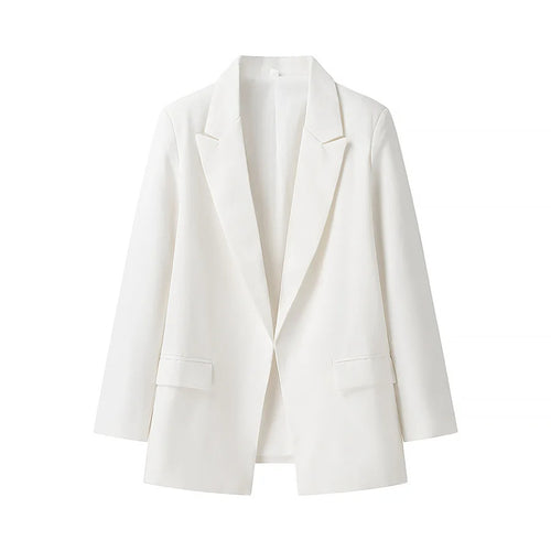 Damen nan unstrukturierter Longblazer mit fallendem Revers, leichter Stretchqualität und Pattentaschen Drune