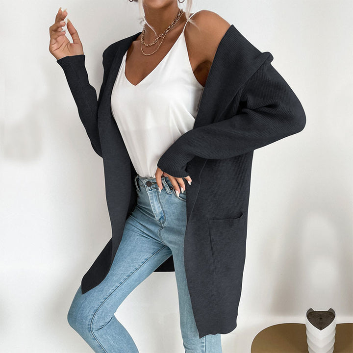 Damen Lässiger Strickmantel Drune