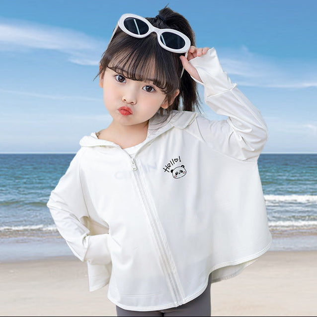 Damen leichte UV-Schutzjacke mit Kapuze und Reißverschluss Drune
