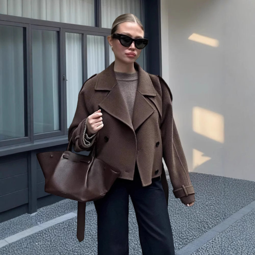Damen Elegante und lässige Wolljacke Drune