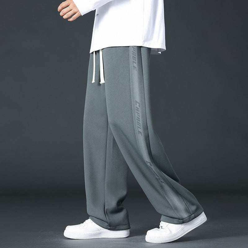 Herren Bequeme Sport Jogginghose mit seitlichen Streifen