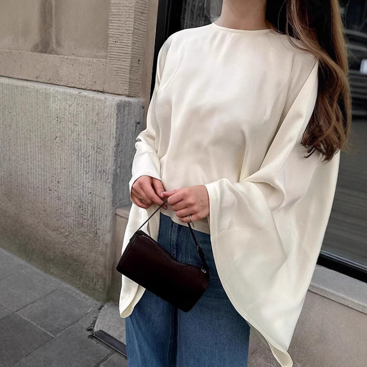 Damen Oversized Sweatshirt mit weitem Schnitt und eleganten Ärmeln Drune