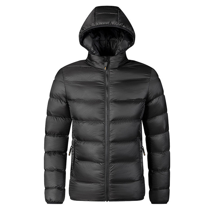Herren Wasserdichte Steppjacke mit Kapuze Drune