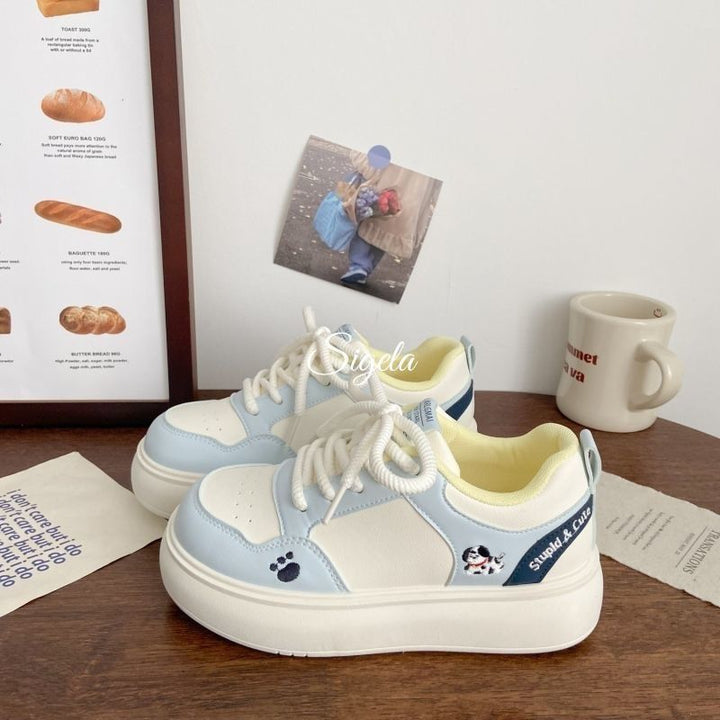 Damen Trend-Sneaker mit verspieltem Tiermotiv und federnder Sohle Drune