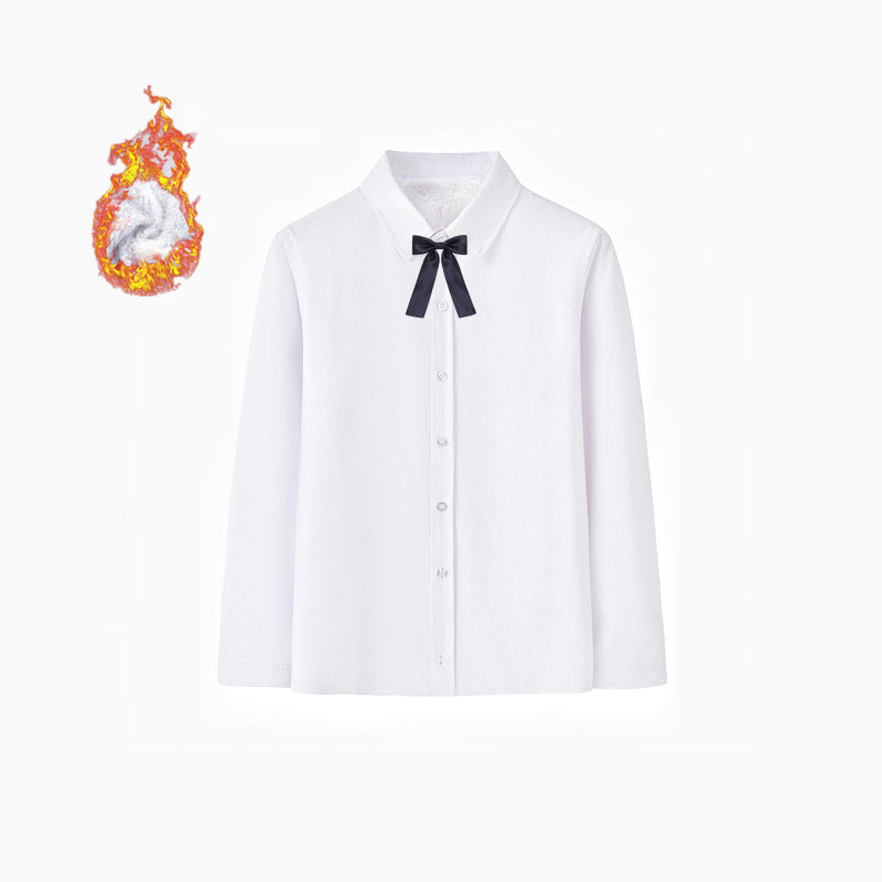 Damen Elegantes Langarmhemd mit weicher Innenseite Drune