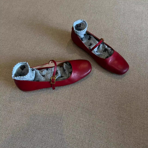 Damen elegante Mary Janes mit komfortabler Sohle und verstellbarem Riemen Drune