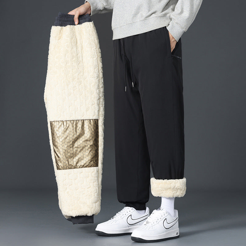 Herren Urban Fleece Jogginghose mit Netzdesign