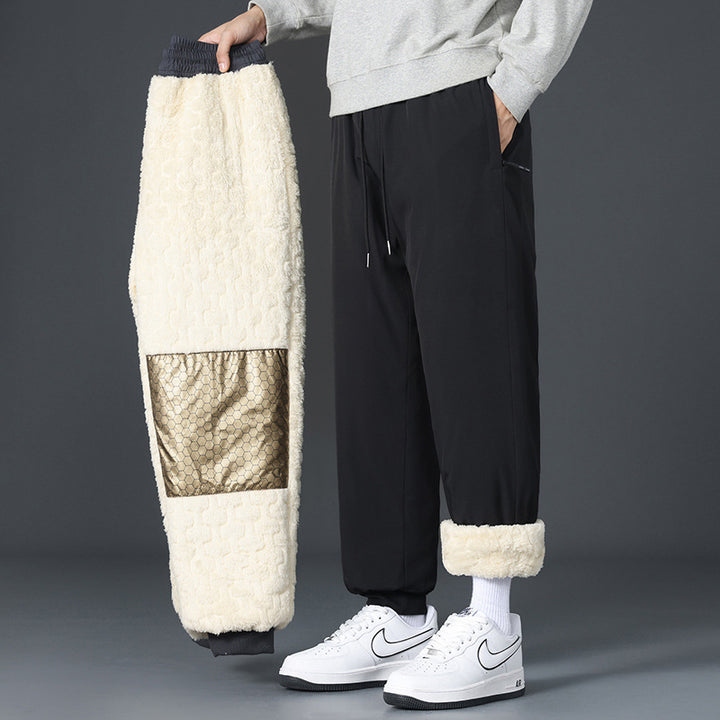 Herren Urban Fleece Jogginghose mit Netzdesign