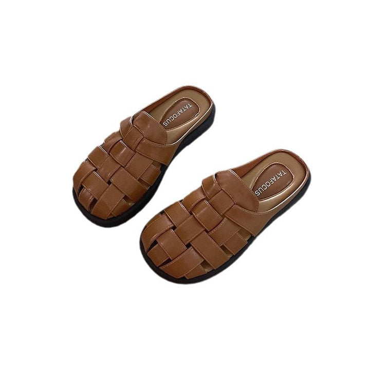 Damen Komfortable geflochtene Sandalen mit bequemer Fußbettgestaltung Drune