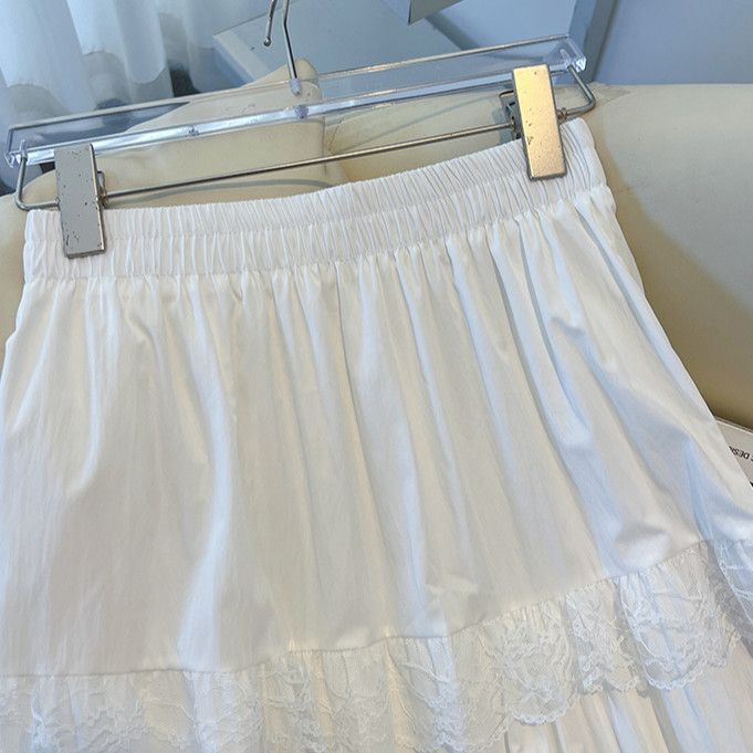 Damen Lange Jerseyröcke mit Rüschendetails Drune