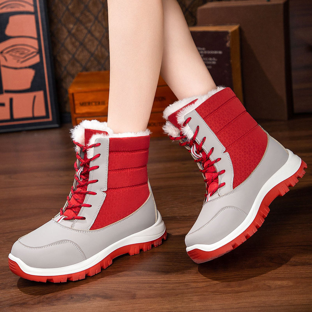 Damen Winterstiefel mit kuscheligem Kunstfellfutter und rutschfester Sohle Drune