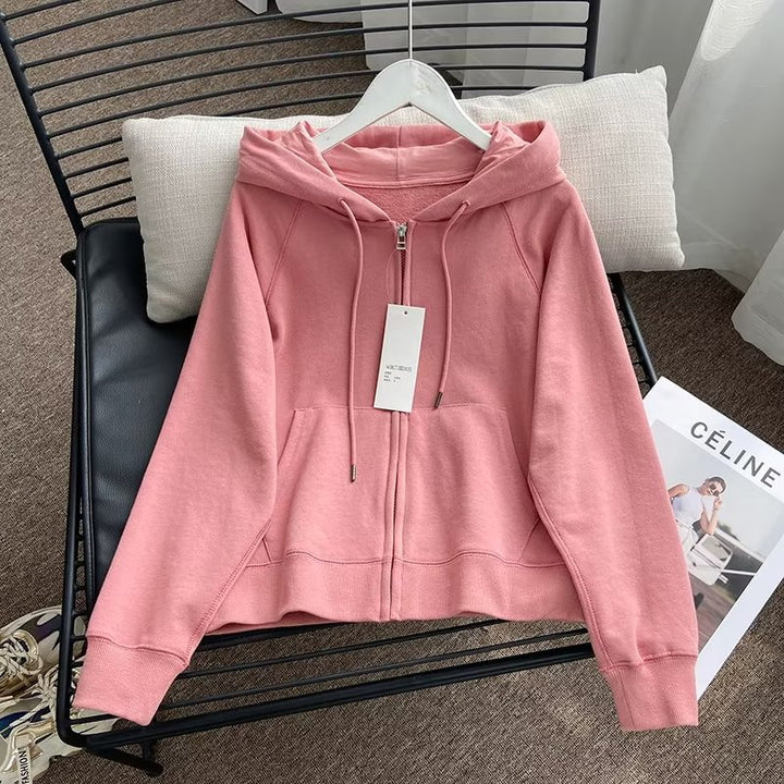 Damen lässige Kapuzenjacke mit sportlichem Schnitt Drune