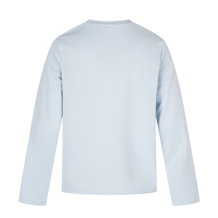 Damen Langärmliges Rundhals-Shirt mit dekorativem Print Drune
