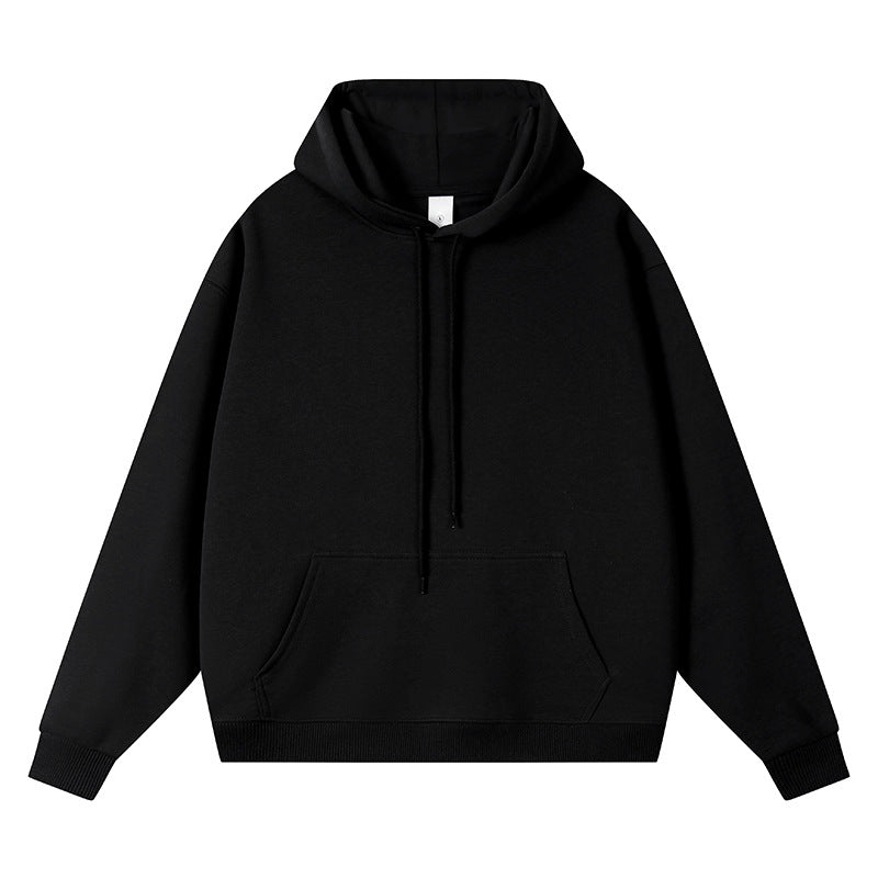 Unisex Oversize-Kapuzenpullover mit Kängurutasche und Rippbündchen Drune